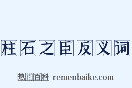 柱石之臣反义词是什么意思的图片